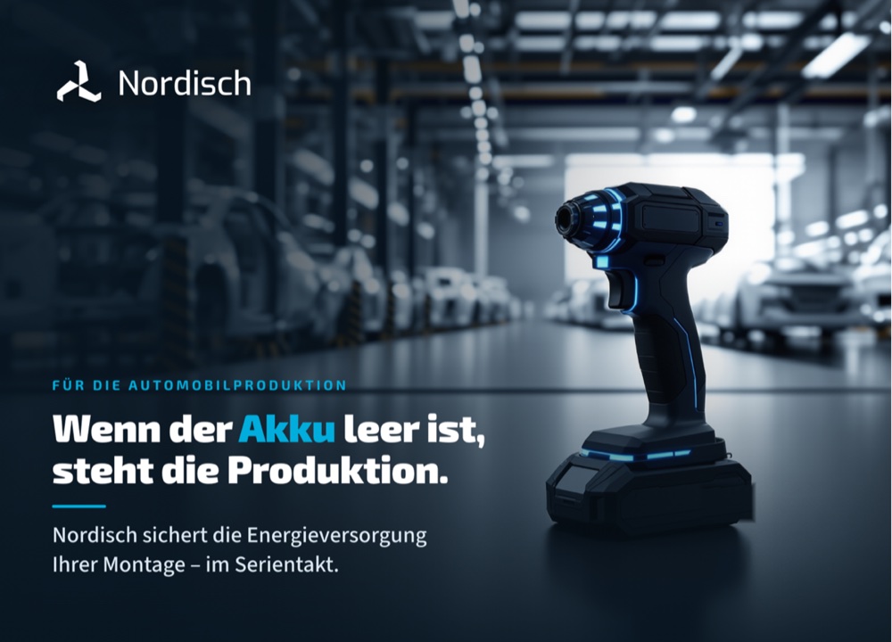 Beispiel-Postkarte: B2B-Motiv für einen Werkzeughersteller